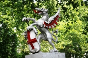 A Silver Dragon.