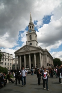 The Church of St Martin in the Fields.