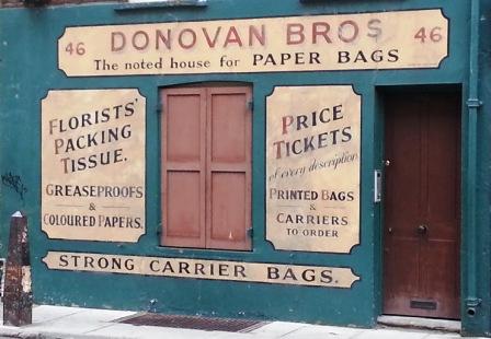 Donovan Bros carrier bag shop.