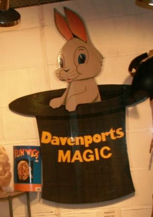 Rabbit at Davenports Magic Shop.