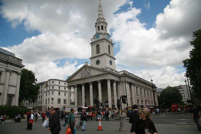 The Church of St Martin in the Fields.
