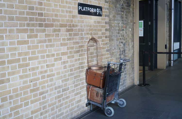 Platform nine-and-three-quarters trolley.