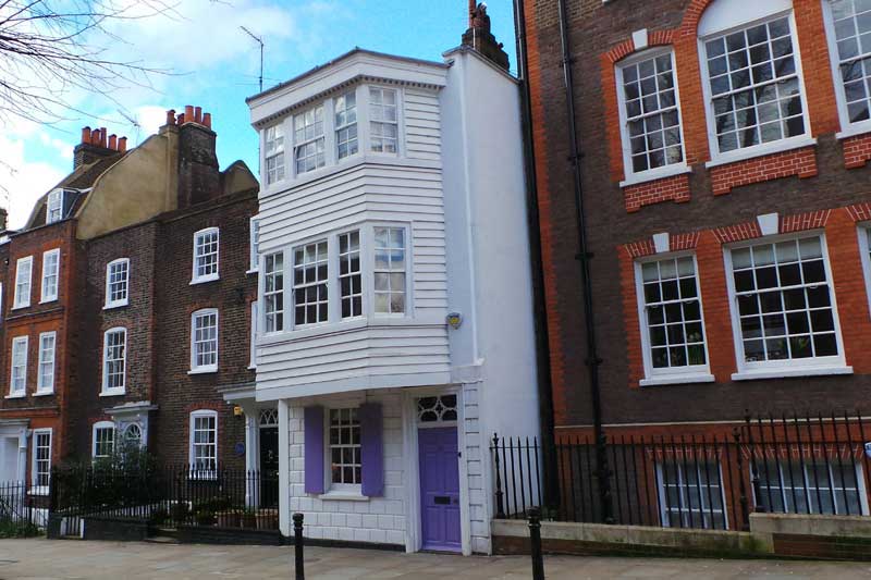 An old house in Church Row, Hampstead.