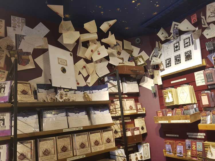 Shelves inside the House of Minalima.