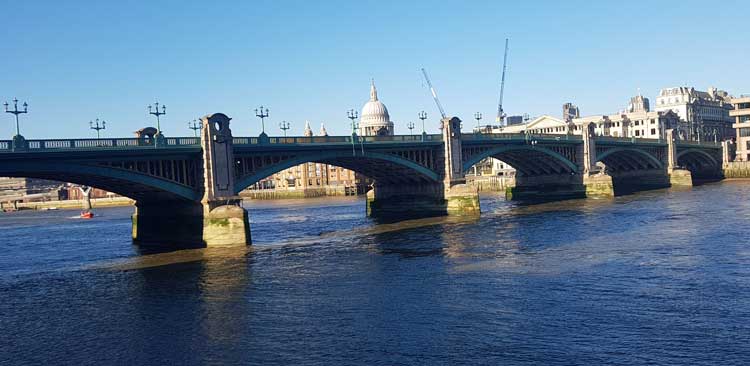 Southwark Bridge.